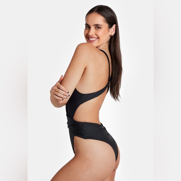 Cupshe Elegant Black one piece Swimsuit Sz M nwt, 013 - Picture 3 of 10